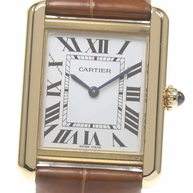 カルティエ CARTIER W5200002 タンクソロ SM K18YGコンビ クォーツ レディース 保証書付き_839257の通販は