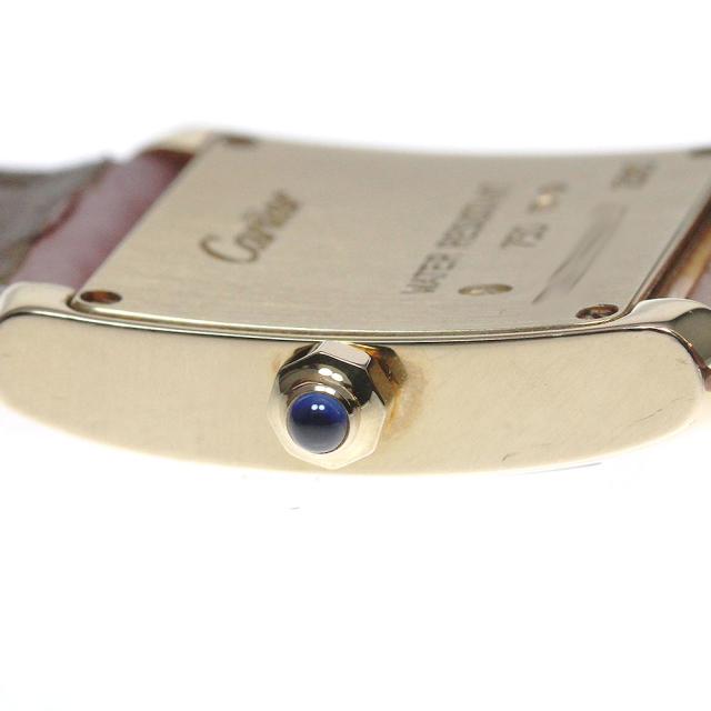 カルティエ CARTIER タンフラSM K18YG クォーツ レディース 保証書付き  