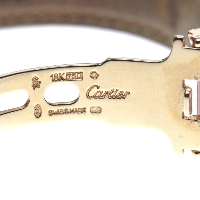 カルティエ CARTIER タンフラSM K18YG クォーツ レディース 保証書付き  