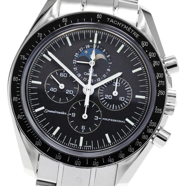 オメガ OMEGA 3576.50 スピードマスター プロフェッショナル ムーンフェイズ 手巻き メンズ 良品 保証書付き_823213の通販は