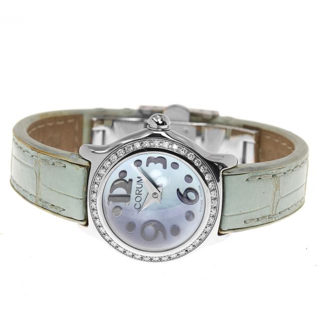 訳あり コルム CORUM 101.151.47 バブル ダイヤベゼル クォーツ