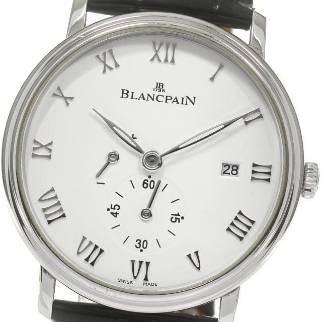ブランパン Blancpain 6606-1127-55B ヴィルレ ウルトラスリム 手巻き メンズ 保証書付き_840362の通販は