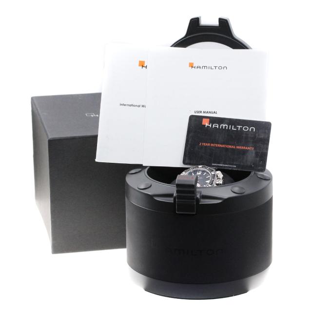 ハミルトン HAMILTON H776050 カーキネイビー オープンウォーター デイト 自動巻き メンズ 箱・保証書付き_839716の通販は