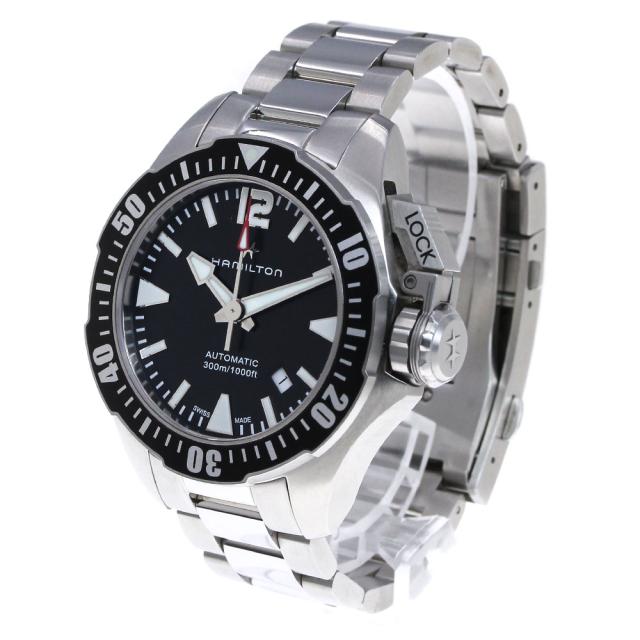 ハミルトン HAMILTON H776050 カーキネイビー オープンウォーター デイト 自動巻き メンズ 箱・保証書付き_839716の通販は