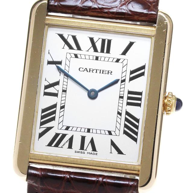 カルティエ CARTIER W1018855 タンクソロ LM K18YGコンビ クォーツ メンズ _842105の通販は