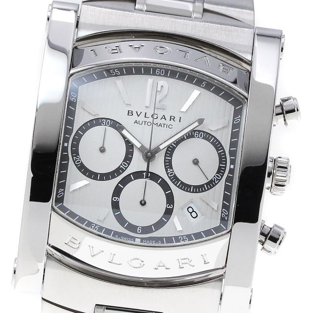 ブルガリ BVLGARI AA48SCH アショーマ クロノグラフ デイト 自動巻き メンズ 良品 _842012の通販は