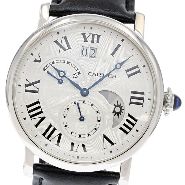 カルティエ CARTIER W1556368 ロトンド ドゥ カルティエ グランドデイト レトログラード 自動巻き メンズ 良品 _820836の通販は