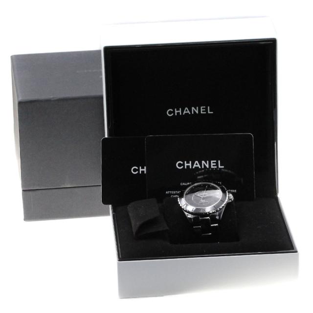 シャネル CHANEL H6185 J12 ファントム 自動巻き メンズ 箱・保証書付き_844792