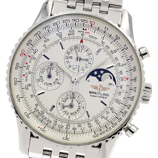 ブライトリング BREITLING A19340 ナビタイマー オリンパス ムーンフェイズ 自動巻き メンズ 良品 _844220の通販は