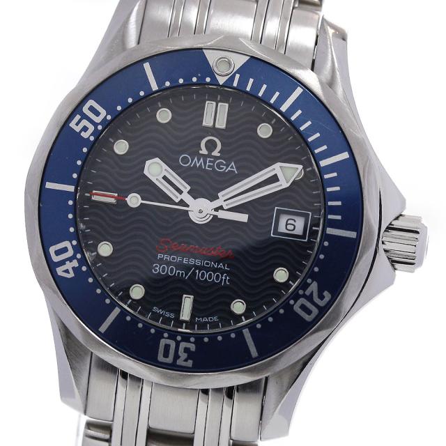 オメガ OMEGA 2224.80 シーマスター300 デイト クォーツ レディース 良品 保証書付き_837876の通販は