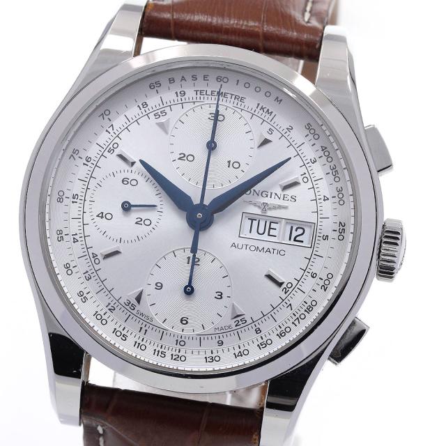 ロンジン LONGINES L2.747.4 ヘリテージ 1954 クロノグラフ デイデイト 自動巻き メンズ 保証書付き_845111の通販は