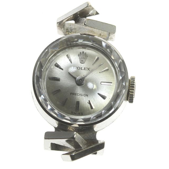 ロレックス ROLEX 2634 プレシジョン カットガラス K18WG Cal.1401 手巻き レディース _830769の通販は