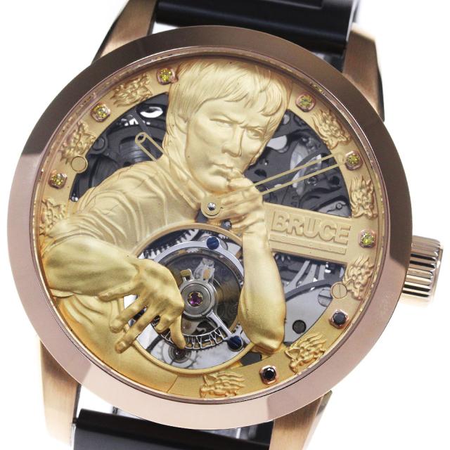 メモリジン MEMORIGIN 4894379691381 トゥールビヨン ブルース・リー 限定モデル 手巻き メンズ 良品 箱・保証書付き_843587