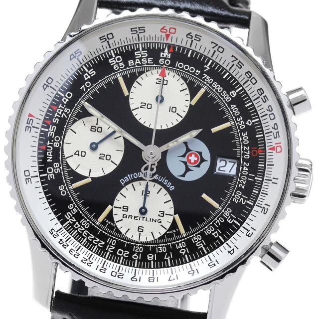 ブライトリング BREITLING A13022 オールドナビタイマー パトルイユ・スイス 世界1000本限定 自動巻き メンズ 保証書付き_845433の通販は