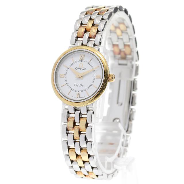 オメガ OMEGA 7374.21 デビル YGコンビ クォーツ レディース 保証書付き_846901の通販は