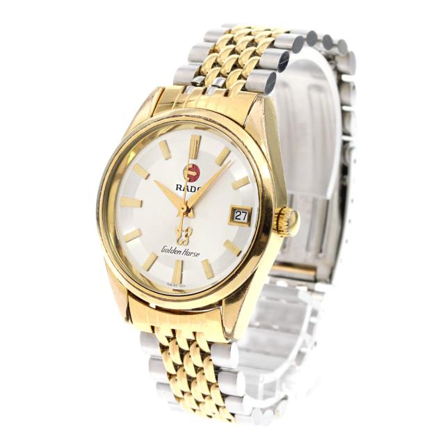 ラドー　ゴールデンホース　腕時計　クオーツ　デイト　メンズ　３４㎜　ビンテージ ラドー ゴールデンホース 腕時計 クオーツ デイト メンズ 34