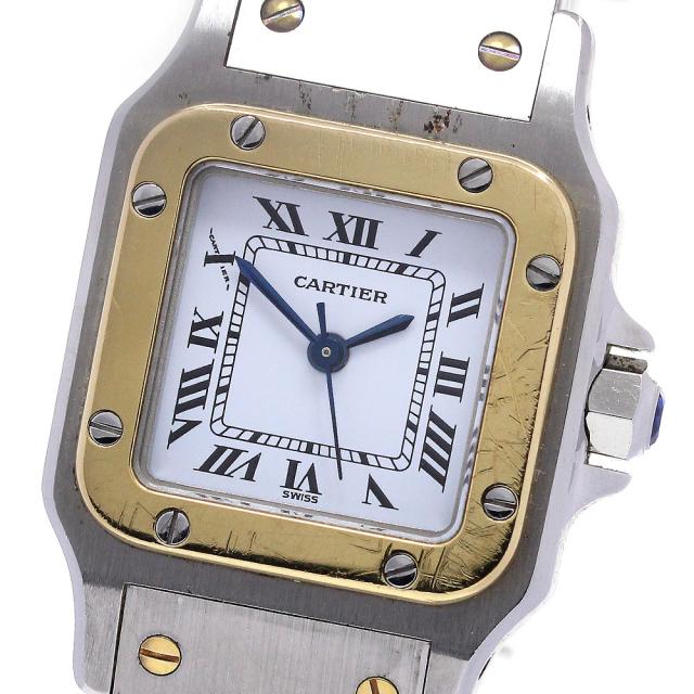 カルティエ CARTIER サントスガルベSM YGコンビ 自動巻き レディース _847595の通販は 196,900円