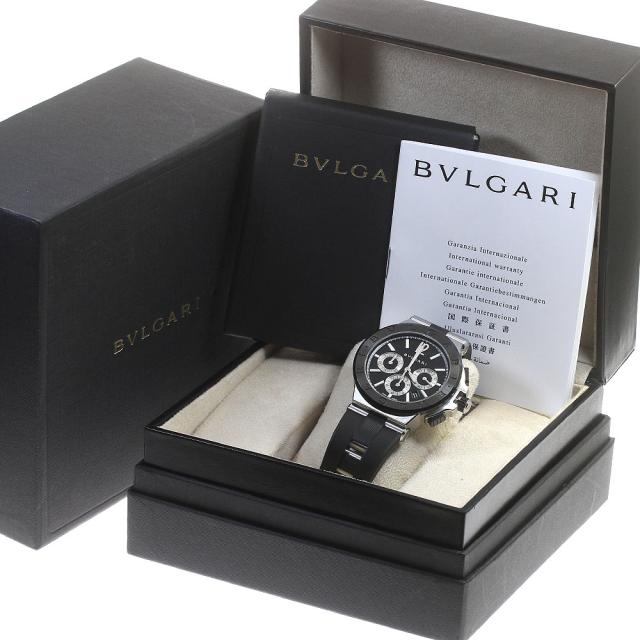 ブルガリ BVLGARI DG42SCCH ディアゴノ セラミック クロノグラフ 自動巻き メンズ 箱・保証書付き_848513の通販は