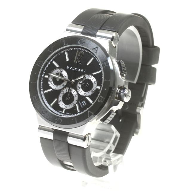 ブルガリ BVLGARI DG42SCCH ディアゴノ セラミック クロノグラフ 自動巻き メンズ 箱・保証書付き_848513の通販は