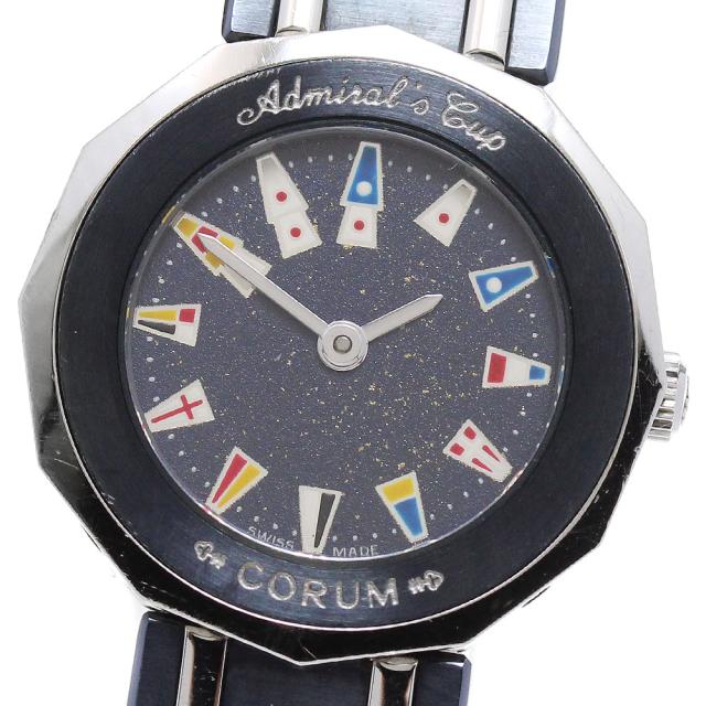 コルム CORUM 24.810.30 V-50 アドミラルズカップ ガンブルー クォーツ レディース _848960【ev20】