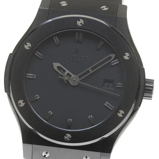 ウブロ HUBLOT 542.CM.1110.RX クラシックフュージョン オールブラック 限定500本 自動巻き メンズ 良品 保証書付き_860507の通販は