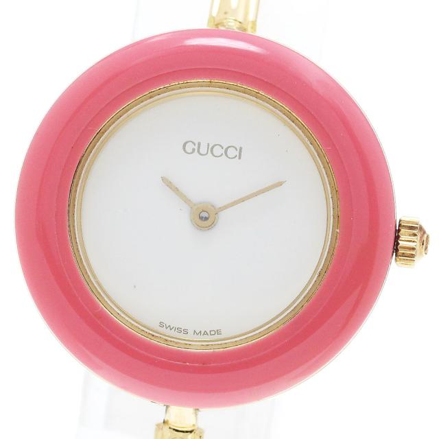 グッチGUCCI チェンジベゼル　クォーツ　レディース　内箱付き グッチ GUCCI 11/12.2 チェンジベゼル クォーツ レディース 内箱