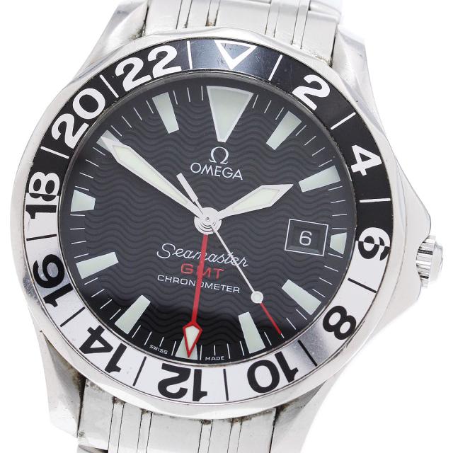 オメガ OMEGA 2534.50 シーマスター300 50周年記念モデル GMT 自動巻き メンズ _848838の通販は