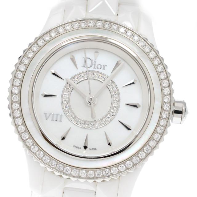 ディオール Dior CD1221E6 VIII オンユイット ベゼルダイヤ クォーツ レディース _849822