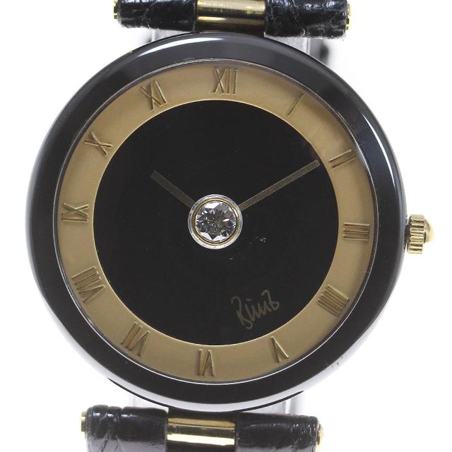 ブンツ BUNZ 7701000/025 K12 1Pダイヤ クォーツ レディース 良品 _848057の通販は 77,440円