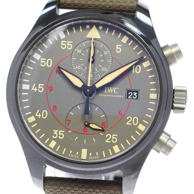 IWC SCHAFFHAUSEN IW389002 トップガン・ミラマー デイト クロノグラフ 自動巻き メンズ 極美品 保証書付き_860948