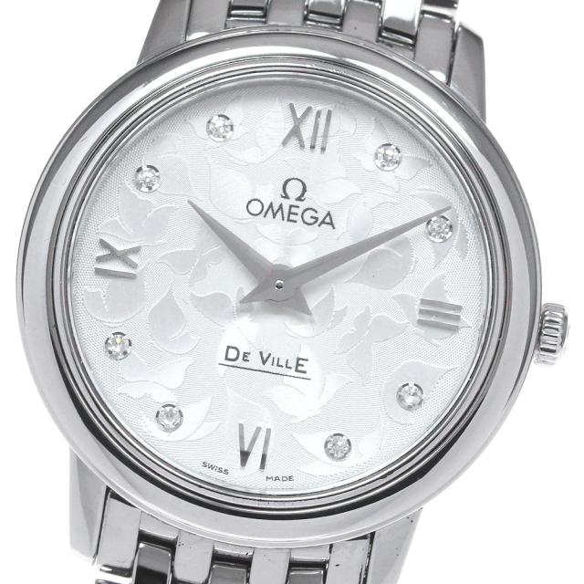 オメガ OMEGA 424.10.27.60.52.001 デビル プレステージ バタフライ 6P ダイヤ クォーツ レディース 箱付き_861355の通販は