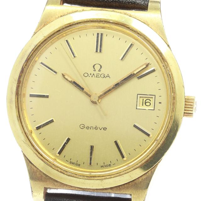 オメガ OMEGA 136.0102 ジュネーブ デイト Cal.1030 手巻き メンズ _844351の通販は