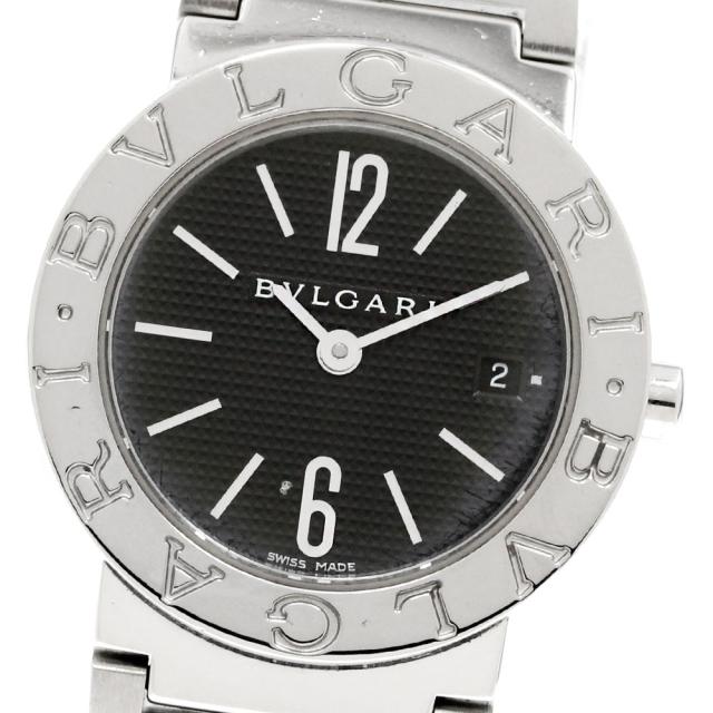 BVLGARI レディース 時計 BB 26 SS HB-0296| ブルガリ Ref.BB26SS SS ブラックダイヤル Dバックル