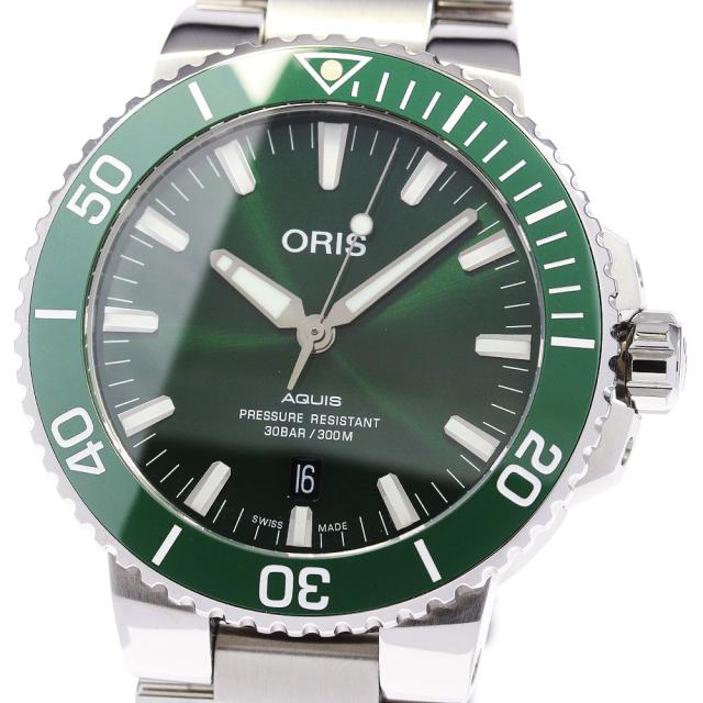 オリス ORIS 7730 アクイス デイト 自動巻き メンズ 美品 _863263の通販は