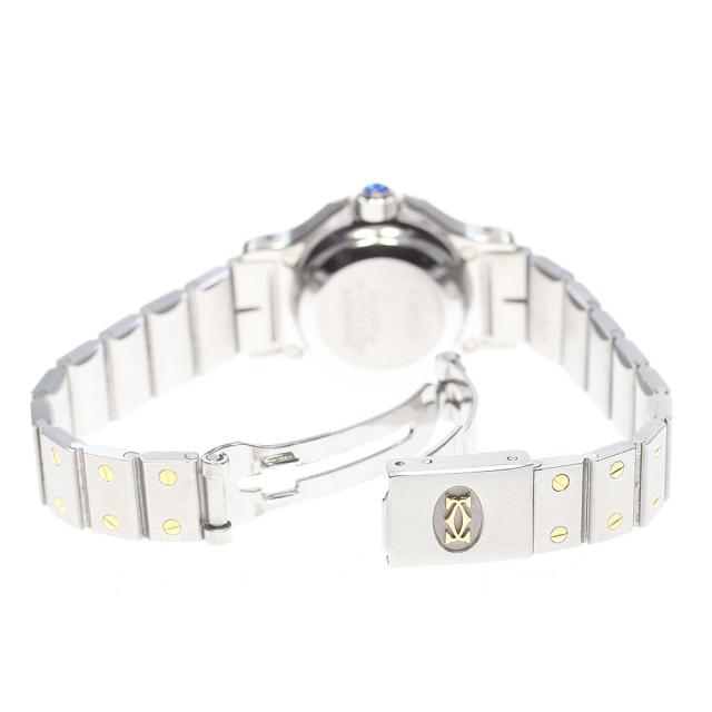 訳あり カルティエ CARTIER サントスオクタゴンSM YGコンビ デイト クォーツ レディース _861730の通販は