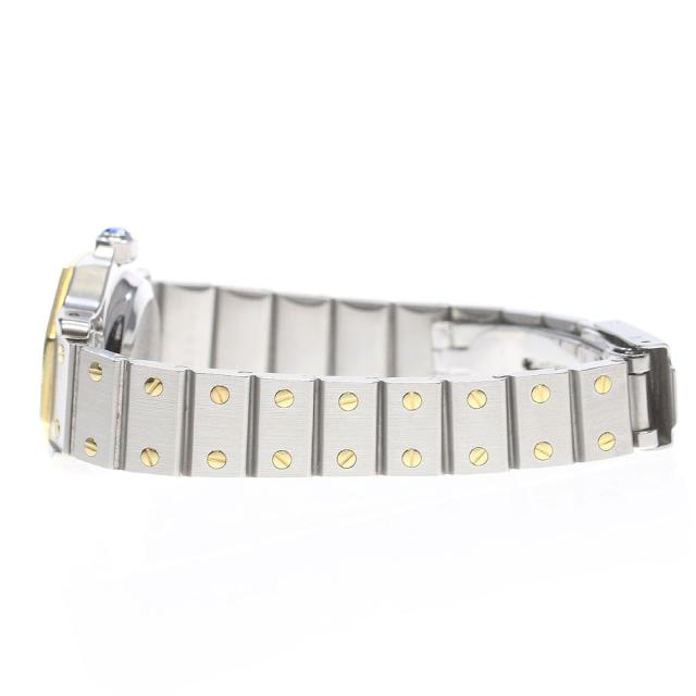 訳あり カルティエ CARTIER サントスオクタゴンSM YGコンビ デイト クォーツ レディース _861730の通販は