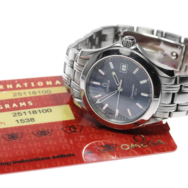 オメガ (OMEGA) シーマスター 120M 2511.81電池交換済 箱付き 楽天市場】電池交換済 OMEGA オメガ シーマスター120 2511.81