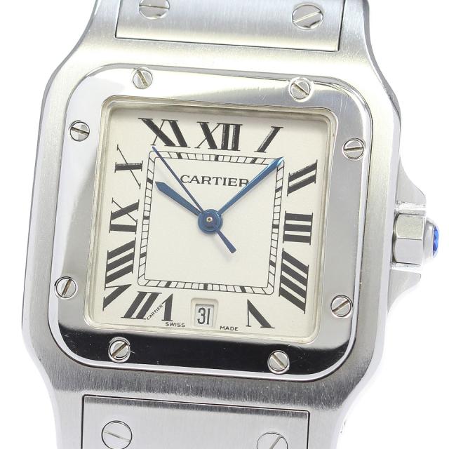 カルティエ CARTIER W20060D6 サントスガルベLM デイト クォーツ メンズ 良品 _861289の通販は