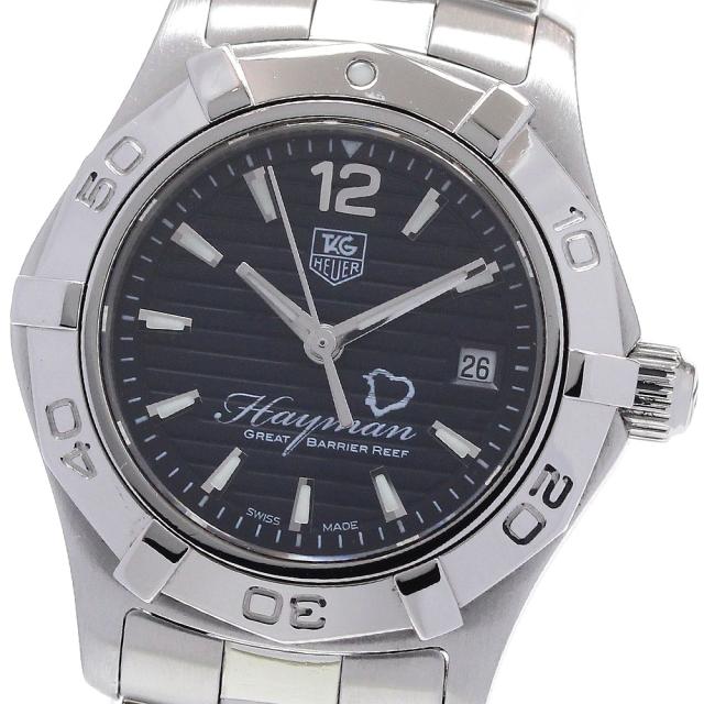 タグホイヤー TAG HEUER WAF141Y アクアレーサー ダイビング ヘイマンアイランド デイト クォーツ レディース 良品 _862182
