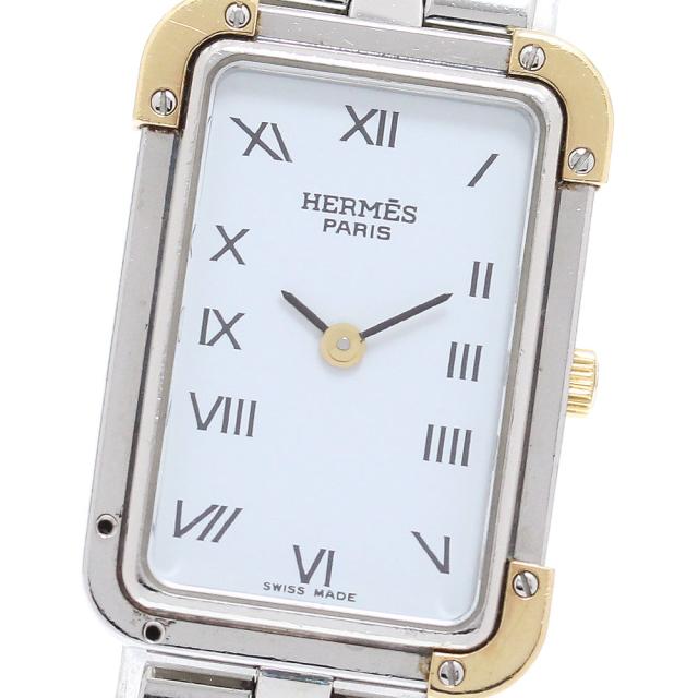 訳あり エルメス HERMES CR1.220 クロアジュール クォーツ レディース _863893の通販は