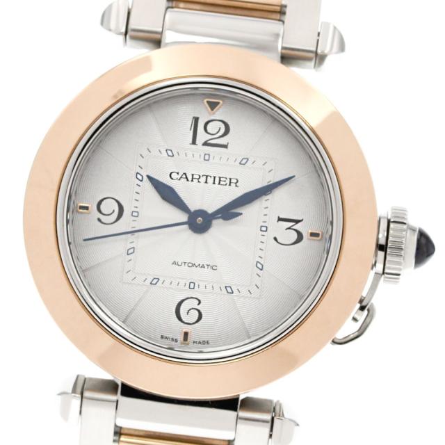 カルティエ CARTIER W2PA0008 パシャ ドゥ カルティエ 35MM SS/PG 自動巻き ボーイズ 美品 箱付き_860840 432,214円