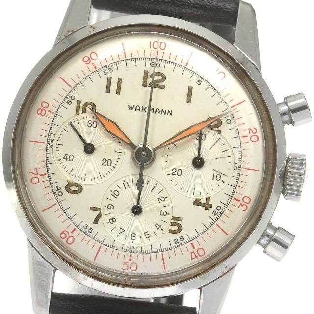 ワックマン WAKMANN 805-2 2レジスター クロノグラフ cal.1281 ヴィンテージ 手巻き メンズ _862050