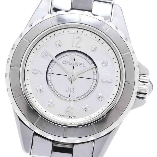 シャネル CHANEL H3401 J12 クロマティック 8Pダイヤモンド クォーツ レディース _861533の通販は 169,400円