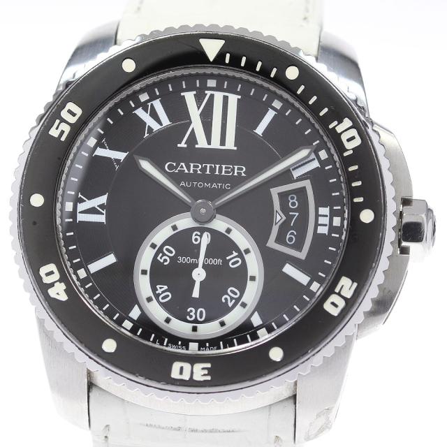 カルティエ CARTIER W7100056 カリブル ドゥ カルティエ ダイバー スモールセコンド 自動巻き メンズ _864930の通販は 236,610円