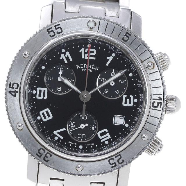 エルメス HERMES CL2.910 クリッパーダイバー クロノグラフ クォーツ メンズ 内箱・保証書付き_866255の通販は