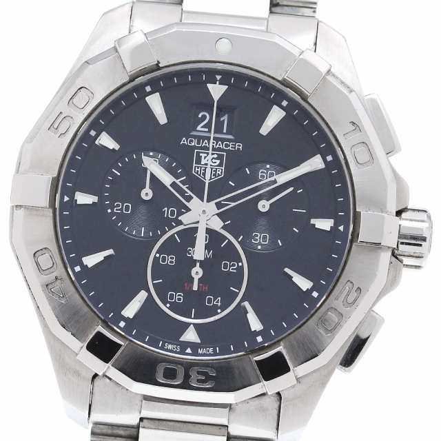 タグホイヤー TAG HEUER CAY1110-0 アクアレーサー クロノグラフ デイト クォーツ メンズ 箱・保証書付き_866754