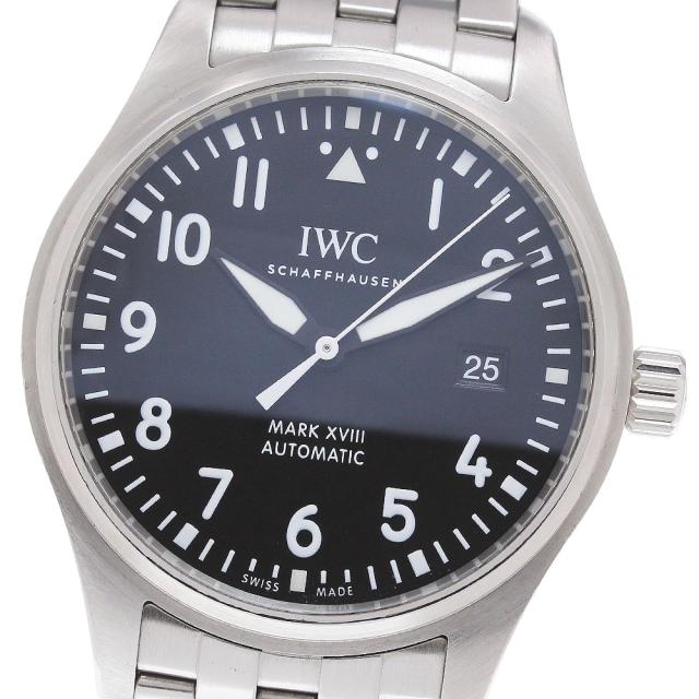 IWC SCHAFFHAUSEN IW327015 パイロットウォッチ マークXVIII デイト 自動巻き メンズ 良品 保証書付き_864714の通販は 256,410円