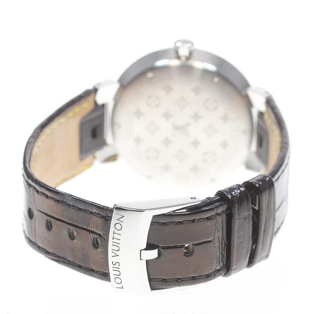 ルイ・ヴィトン LOUIS VUITTON QA144 タンブールスリムMM 11Pダイヤ クォーツ レディース 箱・保証書付き_866564_3
