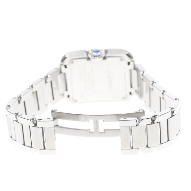 カルティエ CARTIER W4TA0003 タンクアングレーズ 11Pダイヤ クォーツ