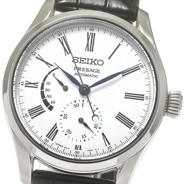 セイコー SEIKO SARW035/6R27-00L0 プレザージュ パワーリザーブ 琺瑯ダイヤル 自動巻き メンズ _866306の通販は